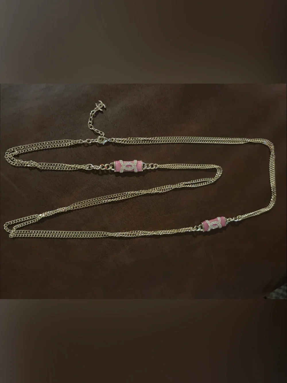 ✨💖 Chanel 🩰 CC 🪩 48” Multi chain ⛓️ Necklace 💎 ✨
